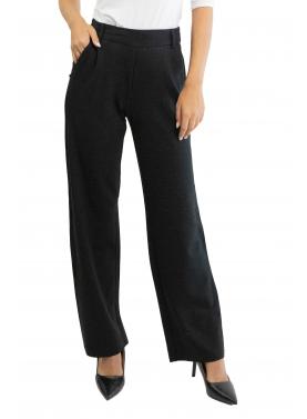 Pantalone tinta unita palazzo con elastico Only